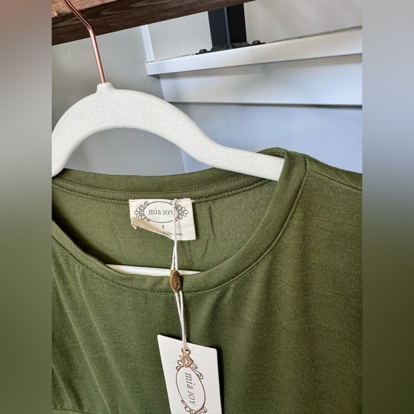 Girls Joyfolie Ruffle Sleeve Dress Olive Green fall dress - Picture 3 of 4